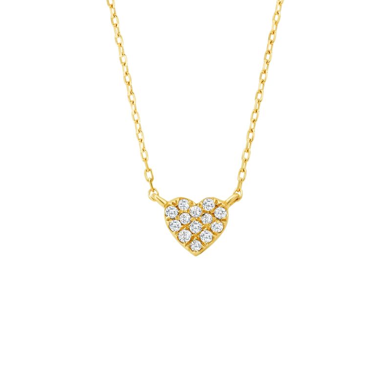 Solid Gold Forever Loved Diamond Heart Pendant image