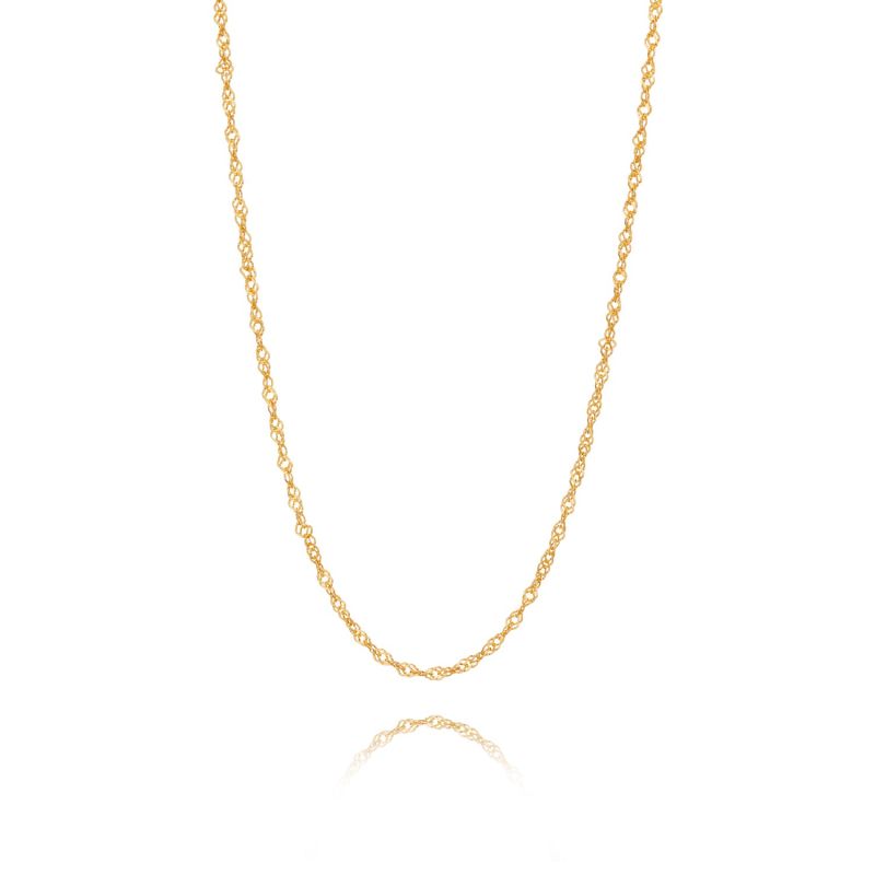 18K Gold Vermeil Twisted Chain Necklace image