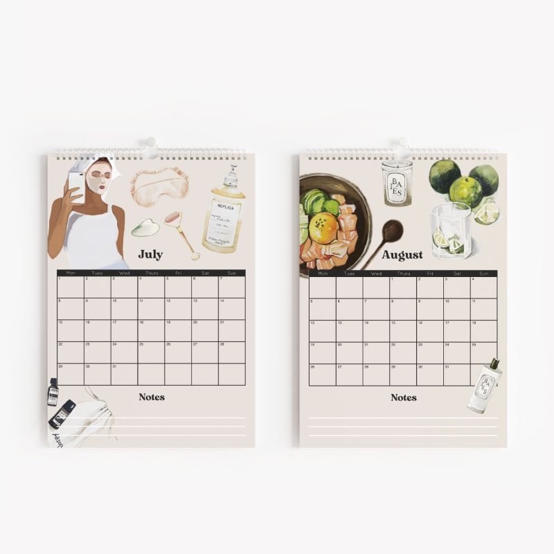 A4 Academic Self Care Calendar 2023 24 SOFE STORE Wolf Badger