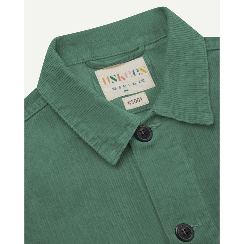 Buttoned Cord Overshirt - Eucalyptus image