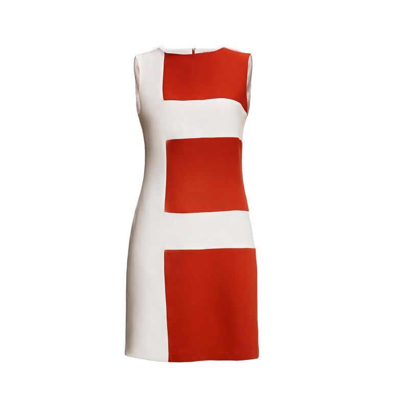 Marie Striped Silk Sleeveless Dress image