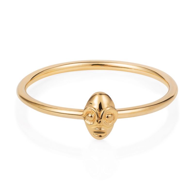 Tiny Voodoo Ghede Ring Gold image