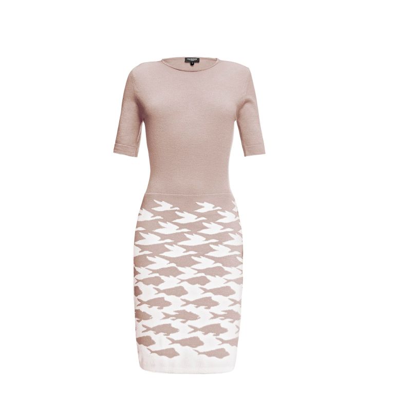 Sea & Sky Soft Pink Merino Wool Knitted Dress image