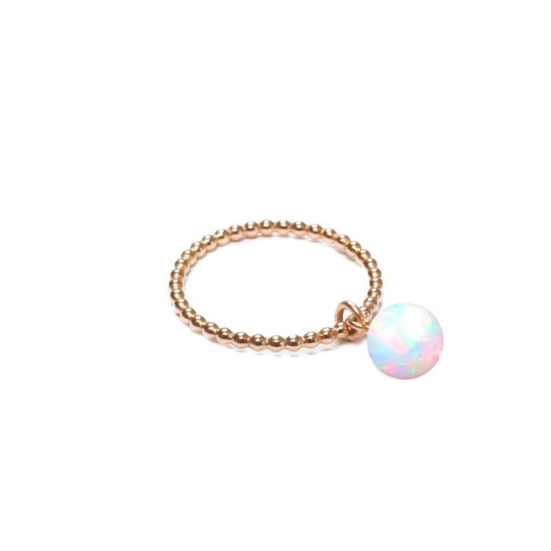 Gold Orb Ring Opal image