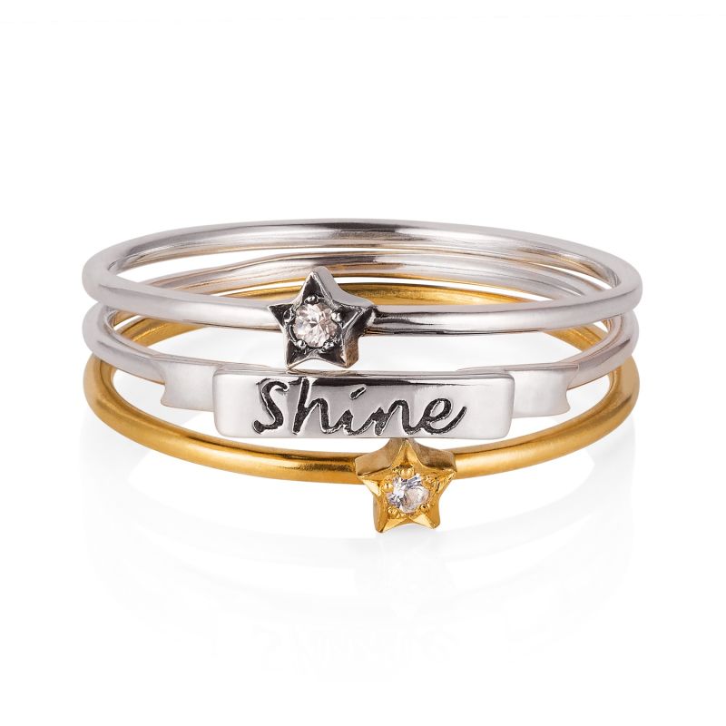 ‘Shine Like A Star’ Stack Rings image