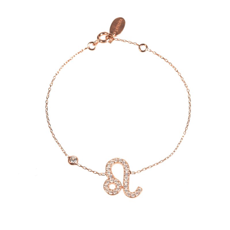 Zodiac Horoscope Star Sign Bracelet Leo Rosegold image