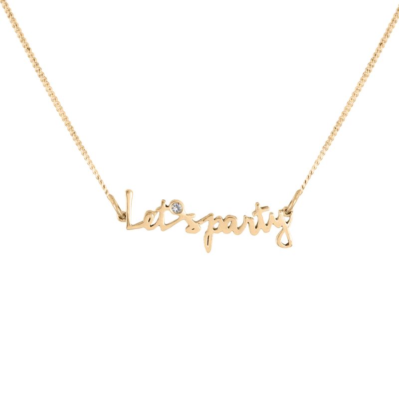 Let's Party Necklace - Gold image