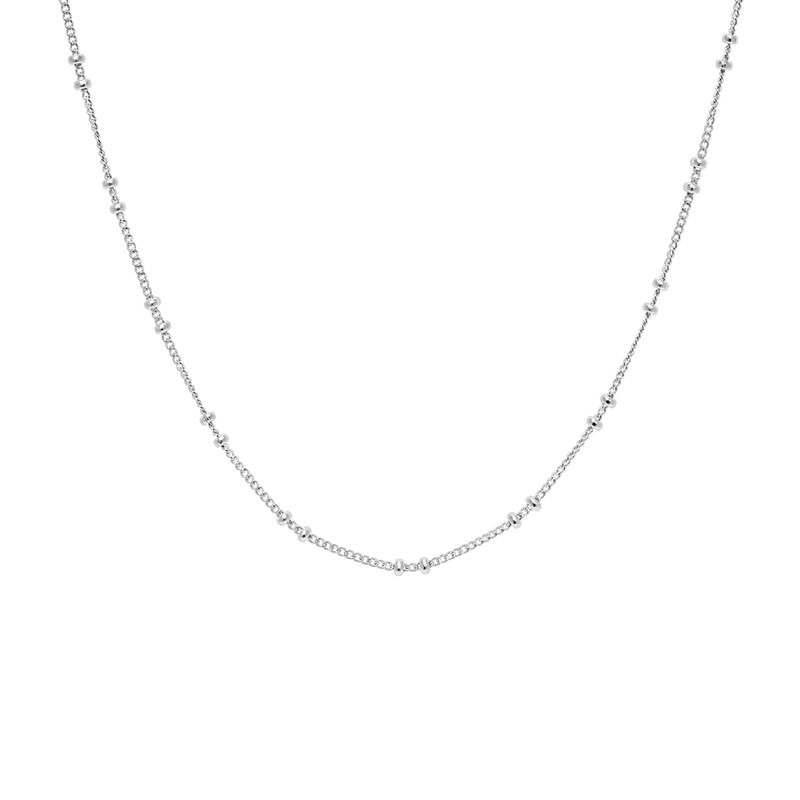 925 Silver boule necklace - Silver image