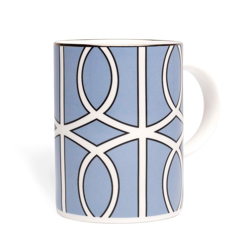 Loop Cornflower Blue & White Mug image