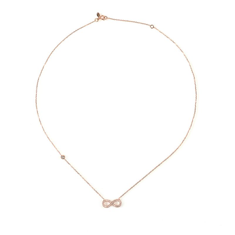 Eternity Infinity Necklace Rosegold image