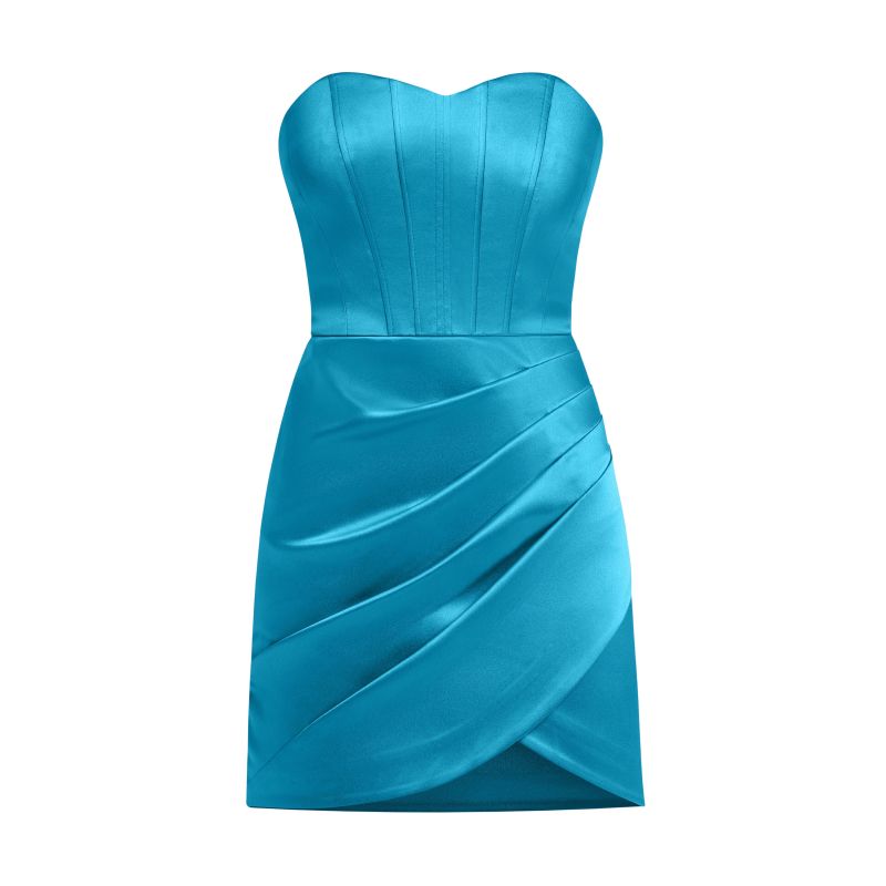A Touch Of Glamour Mini Dress, Capri Blue image