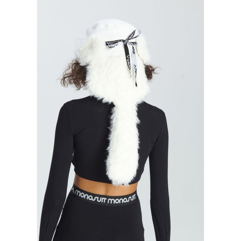 Wig Wag Ushanka Hat - White image