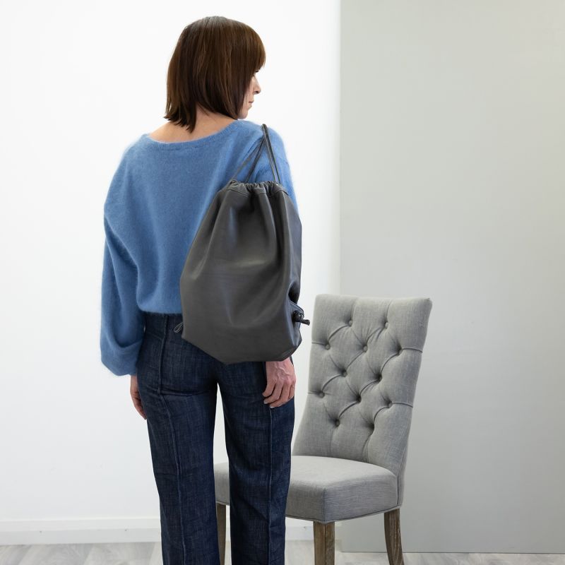 Mavis Drawstring Backpack In Storm image