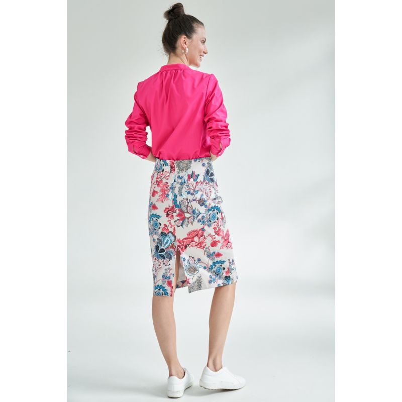 Pencil Skirt With Victorian Print image