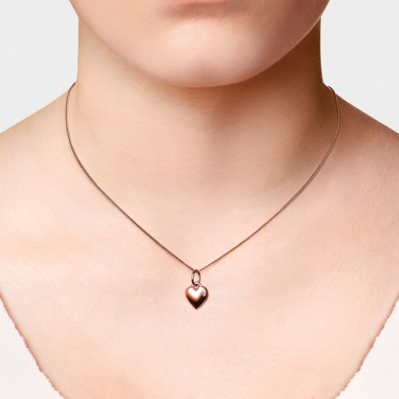 Tiny Heart Rose Gold Pendant image