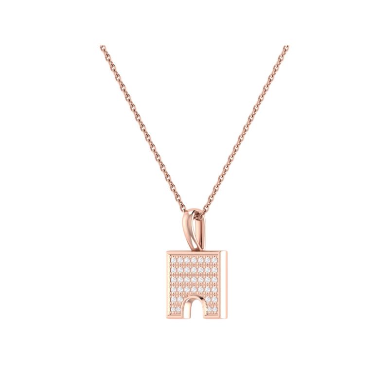 City Arches Pendant In 14 Kt Rose Gold Vermeil On Sterling Silver image