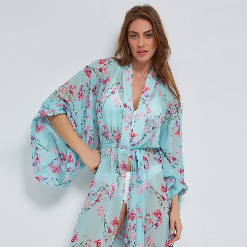 Spring Kimono In Blue image