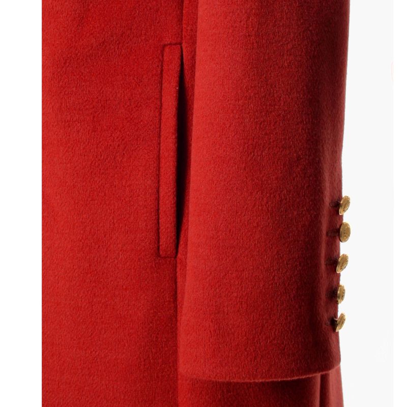 Nastasia Royal Red Maxi Military Coat image