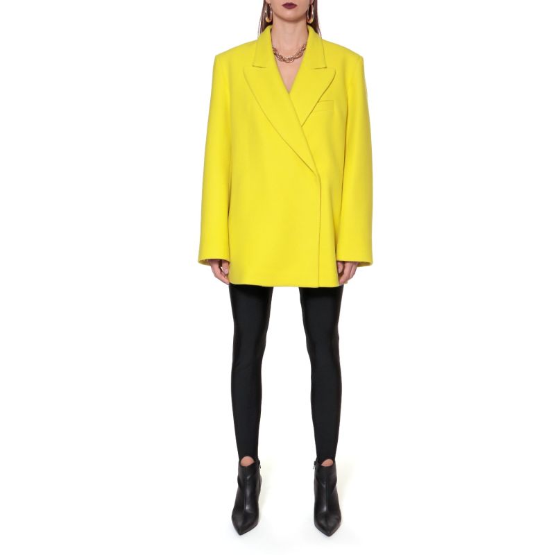 Nicole Fun Yellow Oversized Outdoor Blazer image