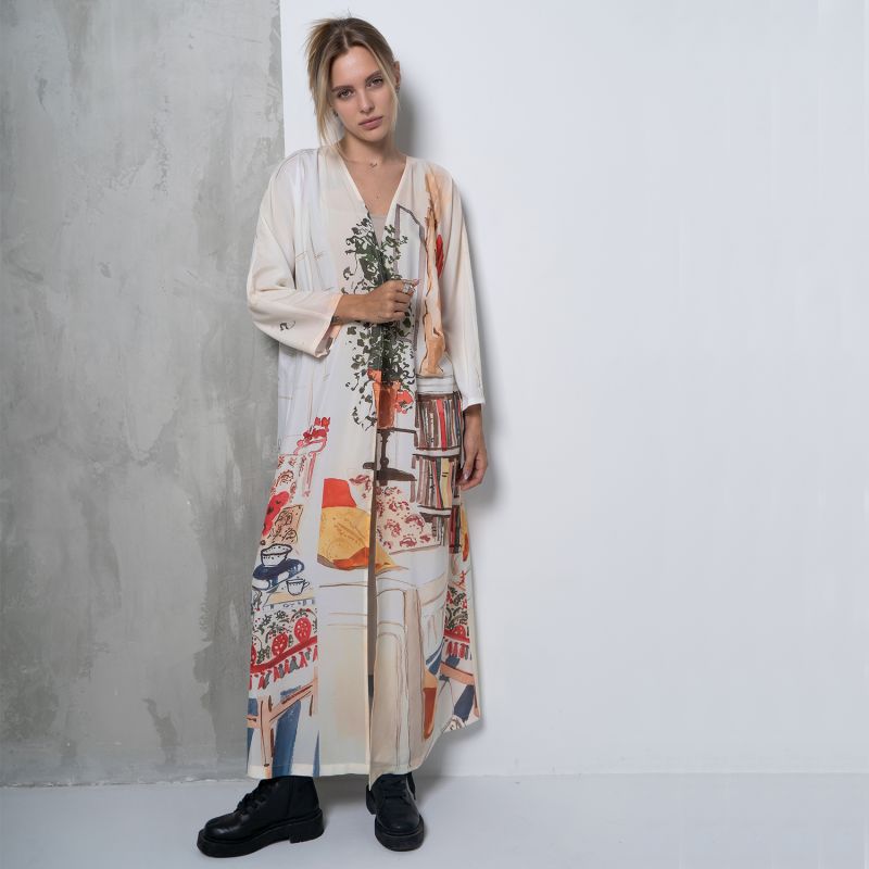 Abode Long Kimono Dress image