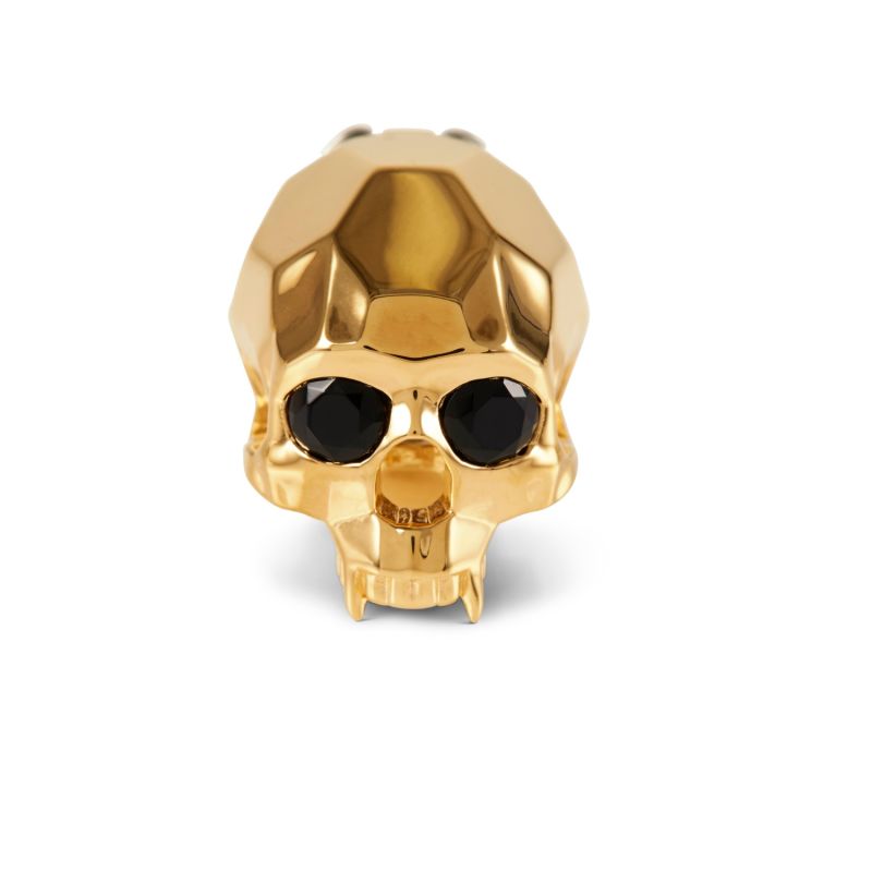 Vampire Skull Button Cover Gold image