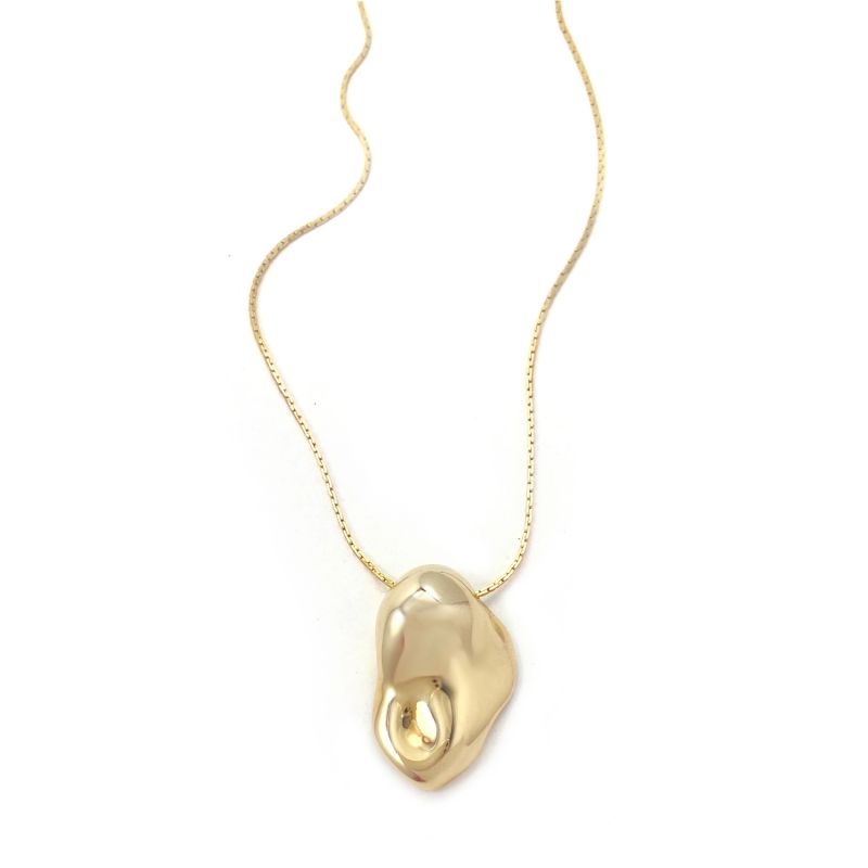 Molten Pendant 18" Gold image