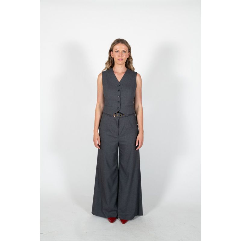 Acme Grey Wide Leg Trouser image