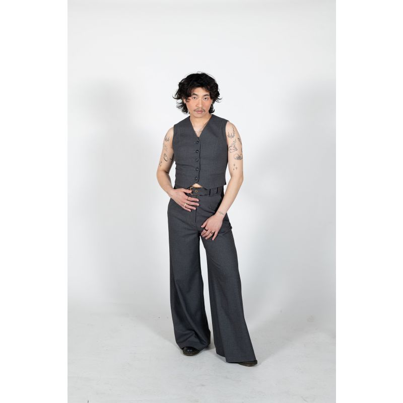 Acme Grey Wide Leg Trouser image