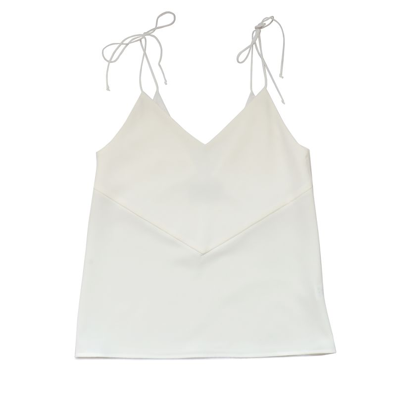 Acne V-Cut Spaghetti Straps Camisole - White image