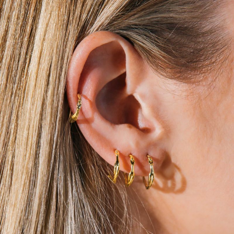 Gold Scarlett Extra Small Hoops image