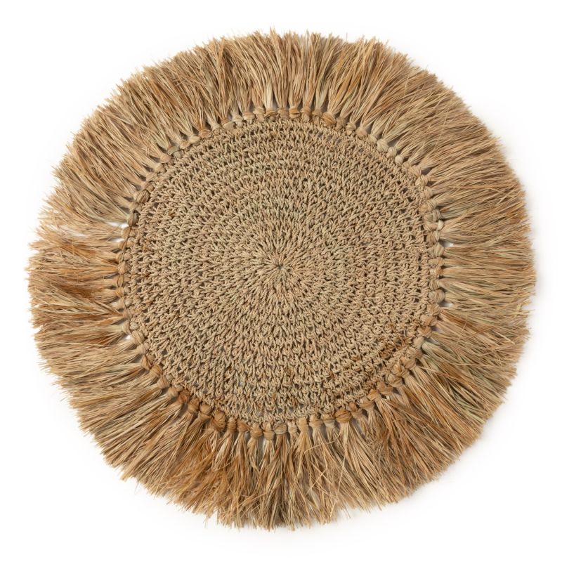 The Crochet Raffia Placemat Neutrals Bazar Bizar Wolf & Badger