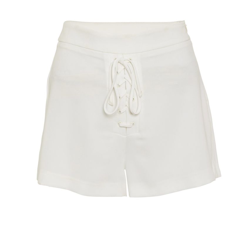 Aine White Mini Shorts image