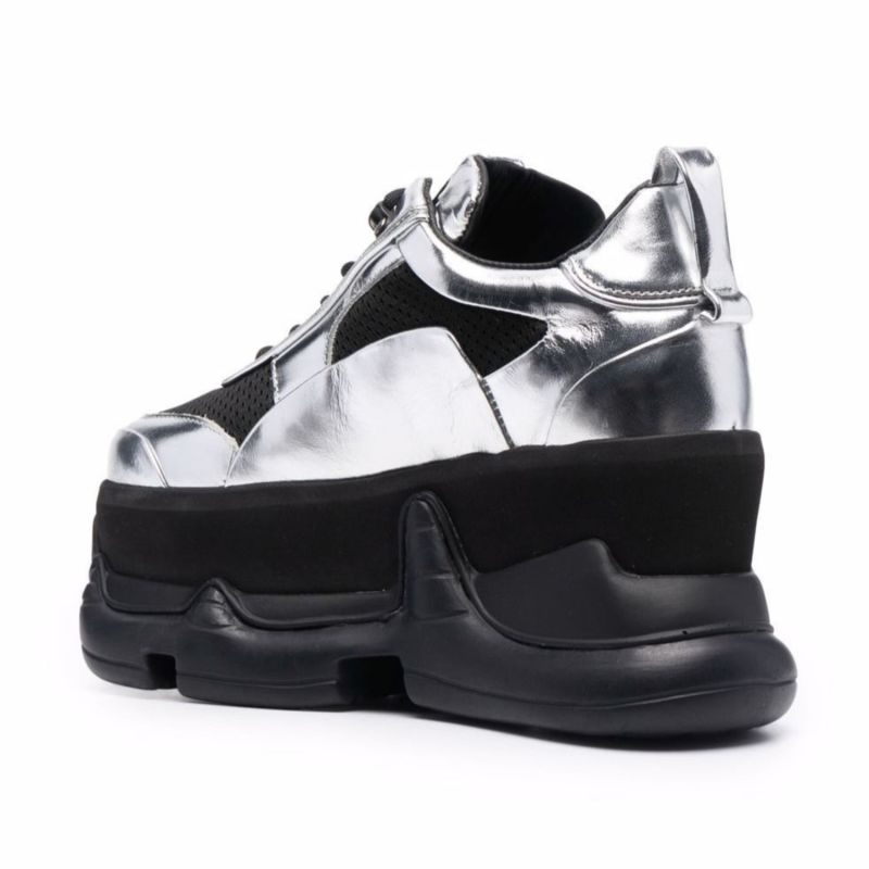 Air Rev. Nitro Sky Platform Sneakers - Silver & Black image