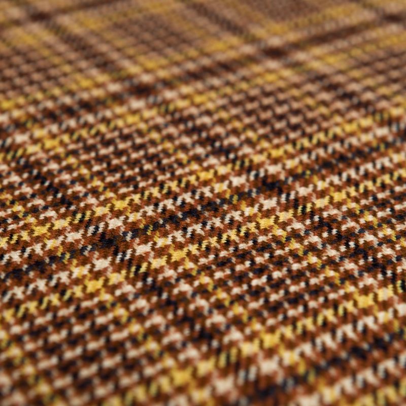 Wool Check Alex Scarf Brown image
