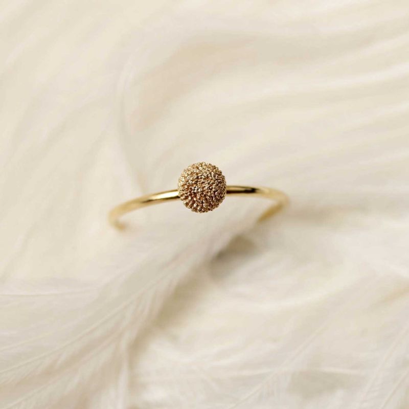 Dahlia Stacking Ring – Gold image