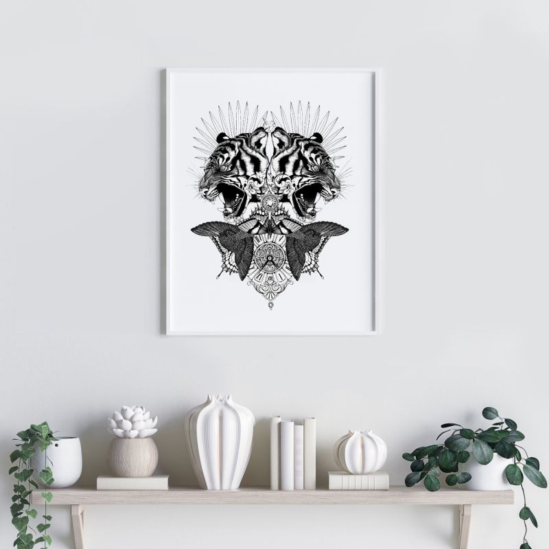 'Baroque Tiger' - Fine Art Print A3 image