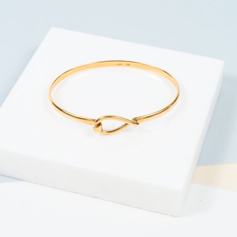 Boltons Gold Vermeil Tear Drop Bangle image