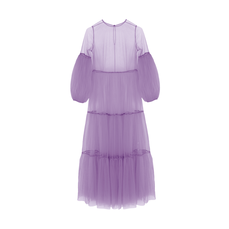 Alena Maxi Tulle Dress Purple image