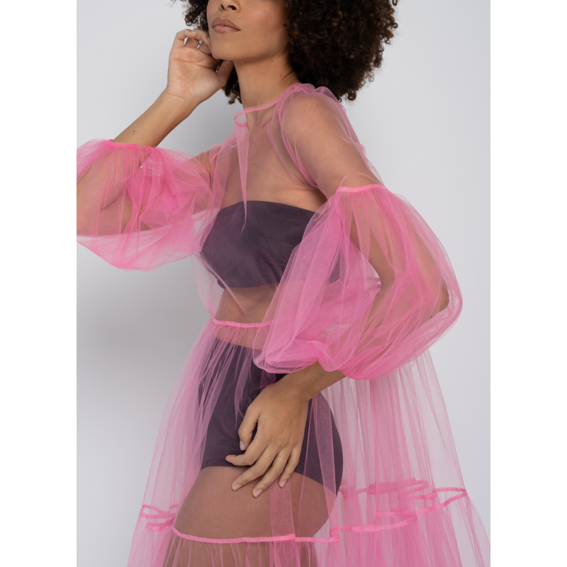 Neon tulle new arrivals maxi skirt