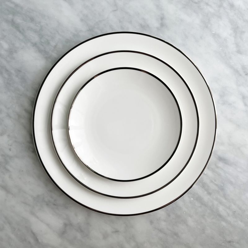 Alex Platinum - Set Of Two, 8 In. Salad / Dessert Plate image