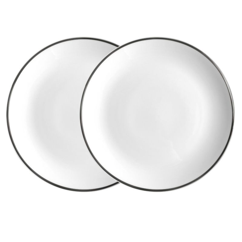 Alex Platinum - Set Of Two, 8 In. Salad / Dessert Plate image