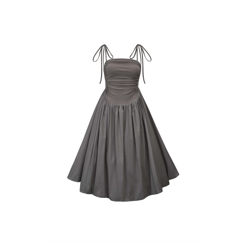 Alexa Dark Grey Puffball Dress image