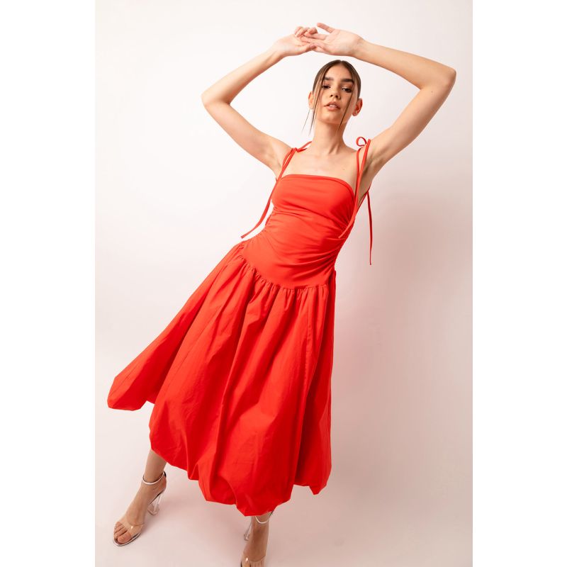 Puffball maxi dress discount