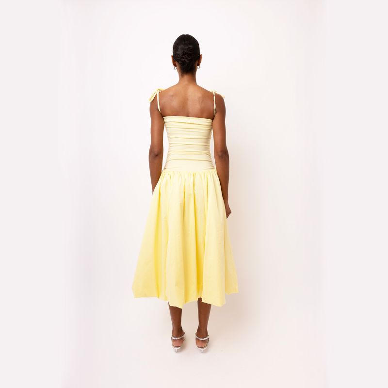 Alexa Yellow Puffball Dress image