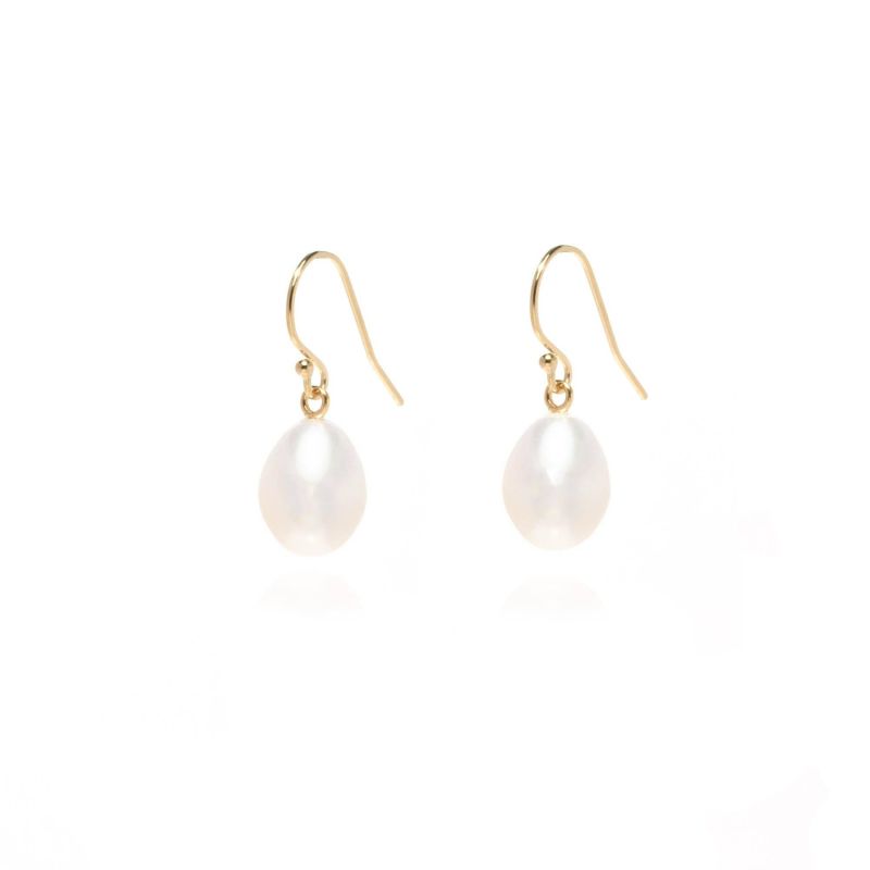 Alexandra Baroque Drop Pearl Gold Earrings image