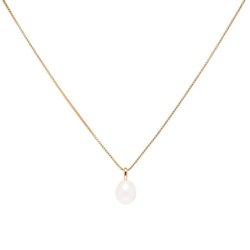 Alexandra Classic Baroque Pearl Gold Necklace image