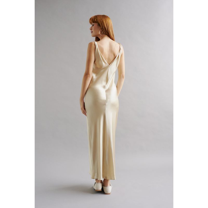 Alice Silk Slip Dress - Sand image