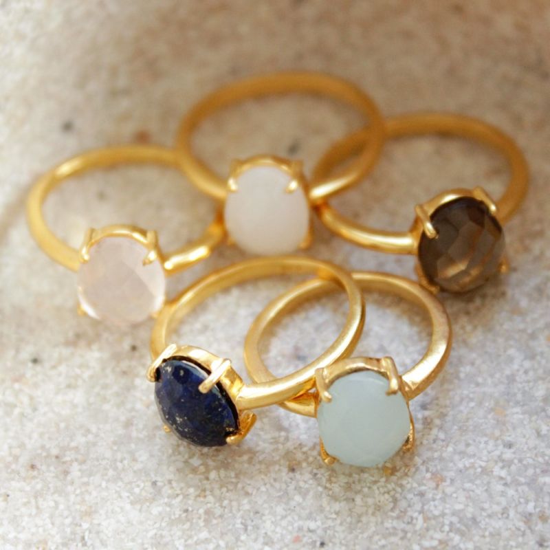 Lucy Ring In Aqua Chalcedony image