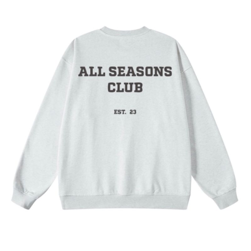 All Seasons Club Marl Grey Sweatshirt image