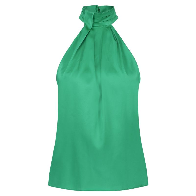 Emerald Green Silk Top image